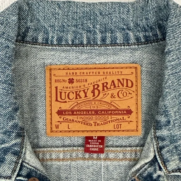 NWT Lucky Brand Jean Jacket - Picture 4 of 5